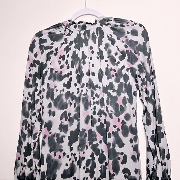 Anthropologie Cloth & Stone Leopard Midi/Maxi Dress Purple Modern Animal Print - Picture 13 of 16
